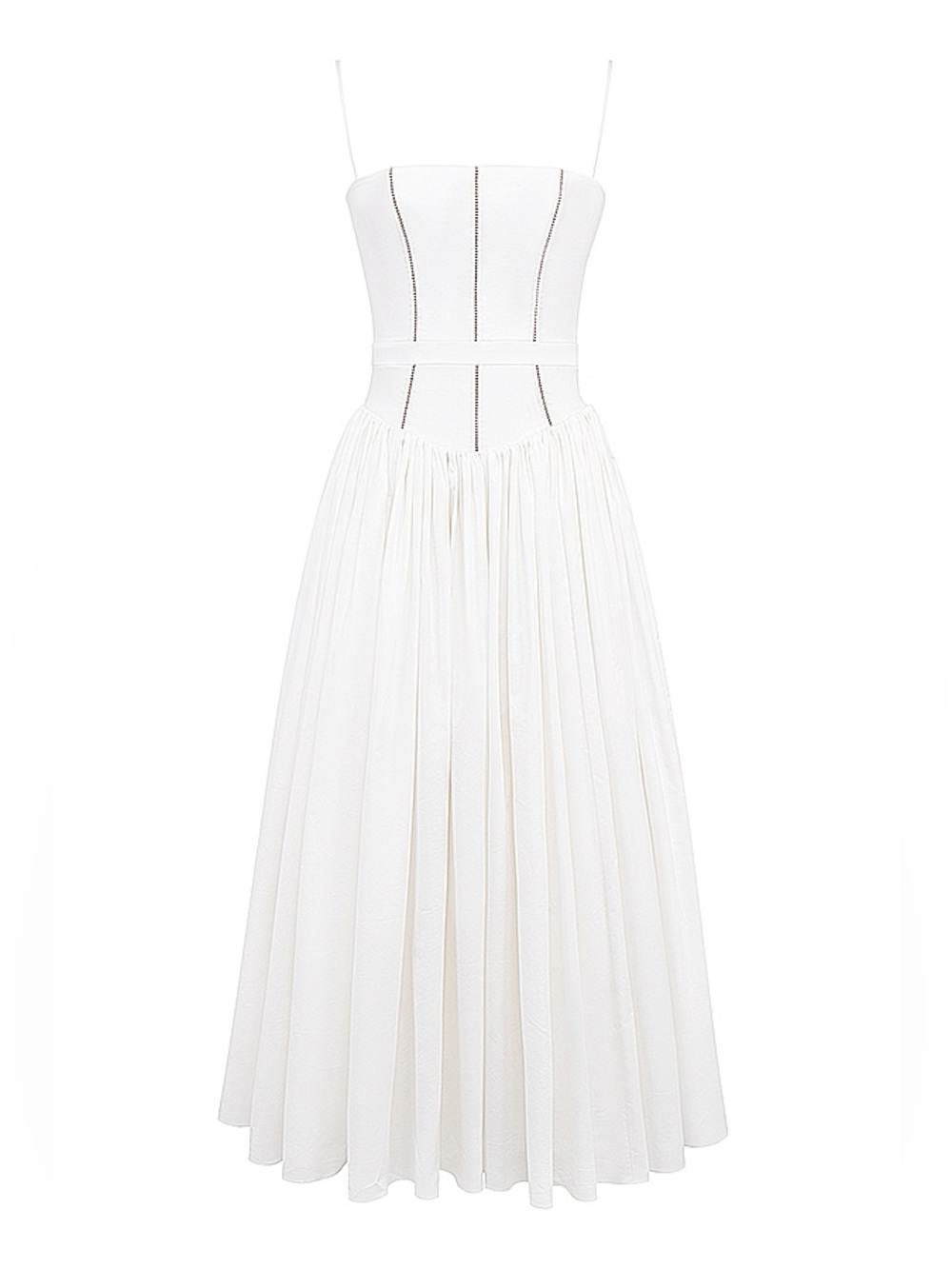 House of CB YSABELLA White Cotton Maxi Sundress, Size Medium, $299 - Picture 11 of 15